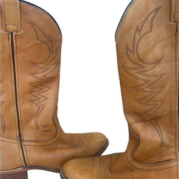 Men’s vintage Western Bullrider size 11 cowboy boots in excellent vintage cond - Picture 8 of 13